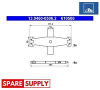 ACCESSORY KIT, DISC BRAKE PAD FOR BMW F20 F21 F23 F22 ATE 13.0460-0506.2
