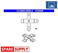 ACCESSORY KIT, DISC BRAKE PAD FOR PORSCHE CAYENNE MACAN ATE 13.0460-0509.2