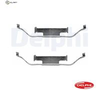 LX0136 DELPHI Accessory Kit, disc brake pad for BMW,MG,MINI,ROVER