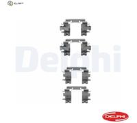 Delphi Brake Pad Fitting Kit LX0298 – fits Honda Civic, Del Sol, Jazz, Logo, Fit, CRX, Integra