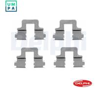 Disc Brake Pad Accessory Kit Delphi LX0379 Fits Alfa Romeo Audi Seat Skoda VW