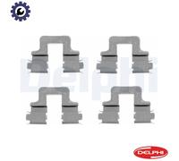 Disc Brake Pad Accessory Kit Delphi LX0379 Fits Alfa Romeo Audi Seat Skoda VW