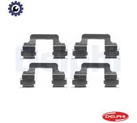 Delphi LX0383 Disc Brake Pad Accessory Kit Rear Fits Alfa Romeo Audi Bentley VW