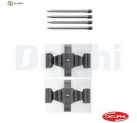 Disc Brake Pad Accessory Kit Delphi LX0398 Fits Mercedes C-Class CLK CLS