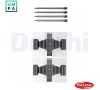 Disc Brake Pad Accessory Kit Delphi LX0398 Fits Mercedes C-Class CLK CLS