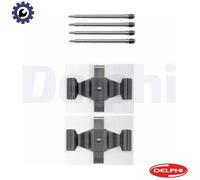 Disc Brake Pad Accessory Kit Delphi LX0398 Fits Mercedes C-Class CLK CLS