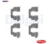 Rear Disc Brake Pad Accessory Kit Delphi LX0493 Fits Honda Civic CR-V
