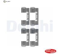 DELPHI LX0551 Accessory Kit, disc brake pads