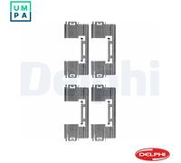 DELPHI LX0551 Accessory Kit, disc brake pads