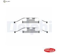 Accessory Kit, disc brake pad DELPHI LX0596 for TOUAREG (7LA, 7L6, 7L7) 3 2004-