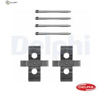 DELPHI LX0652 Accessory Kit, disc brake pads