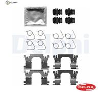 DELPHI LX0701 Accessory Kit, disc brake pads