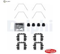 Delphi Brake Pad Accessory Kit LX0705 - Disc Brake Pad Fitting for Hyundai, KIA, Volvo