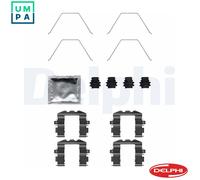 Delphi Brake Pad Accessory Kit LX0705 - Disc Brake Pad Fitting for Hyundai, KIA, Volvo