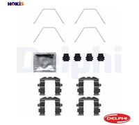 Delphi Brake Pad Accessory Kit LX0705 - Disc Brake Pad Fitting for Hyundai, KIA, Volvo