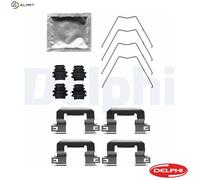 Delphi LX0711 Disc Brake Pad Accessory Kit Front Fits Hyundai i30 Kia Ceed Opel