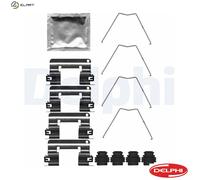 ACCESSORY KIT DISC BRAKE PAD LX0713 FOR HYUNDAI i30/Hatchback/Van/III/FASTBACK