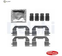Disc Brake Pad Accessory Kit Delphi LX0721 Fits Alfa Romeo Fiat Jeep Tonale