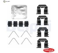 ACCESSORY KIT DISC BRAKE PAD LX0727 FOR HYUNDAI i20/II/Hatchback/Van/ACTIVE 1.1L