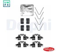 Delphi LX0734 Disc Brake Pad Accessory Kit Rear Fits Renault Clio Toyota Corolla