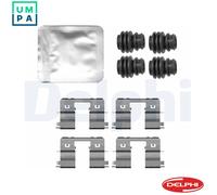 Rear Disc Brake Pad Accessory Kit Delphi LX0789 Fits Honda CR-V Braking System