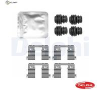 DELPHI LX0789 Brake pad fitting kit