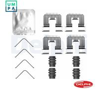 Rear Disc Brake Pad Accessory Kit Delphi LX0816 Fits Volvo XC40 Braking System