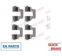 Accessory Kit, disc brake pads for ALFA ROMEO 147 156 QUICK BRAKE 109-1245