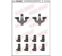 ACCESSORY KIT, DISC BRAKE PADS FOR AUDI A3 A4 A5 QUICK BRAKE 109-0066