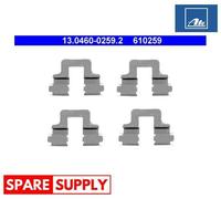 ACCESSORY KIT, DISC BRAKE PADS FOR AUDI SEAT VW ATE 13.0460-0259.2