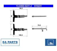 Accessory Kit, disc brake pads for MERCEDES-BENZ S203 C208 ATE 13.0460-0231.2