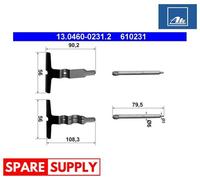 ACCESSORY KIT, DISC BRAKE PADS FOR MERCEDES-BENZ S203 C208 ATE 13.0460-0231.2