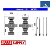 ACCESSORY KIT, DISC BRAKE PADS FOR MERCEDES-BENZ S203 C219 ATE 13.0460-0275.2