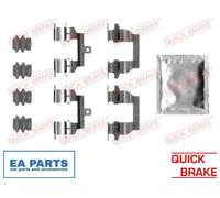 Accessory Kit, disc brake pads for NISSAN DUALIS QASHQAI QUICK BRAKE 109-0026