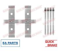 Accessory Kit, disc brake pads for RENAULT MEGANE III QUICK BRAKE 109-1694