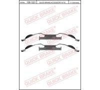 ACCESSORY KIT, DISC BRAKE PADS FOR VOLVO S60 S80 V60 V70 QUICK BRAKE 109-1221