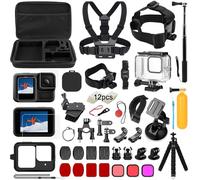 Accessory Kit for GoPro Hero 13 Black, oGoDeal Action Camera Including Waterproof Case, Screen Protector, Bike Stand, Floating Handle