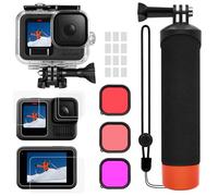 Accessory Kit for GoPro Hero 13 Black, oGoDeal Waterproof Protective Case + Underwater Floating Handle + Screen Protector + Red Filter + Anti-Fog Inserts