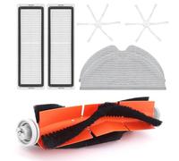 Accessory Kit for Xiaomi Mijia 1C 2C/Dreame F9 Vacuum Cleaner, Replacement Parts Set Includes 1 Main Brush, 2 HEPA Filters, 2 Six-Arm Side Brushes, 2 Wipes