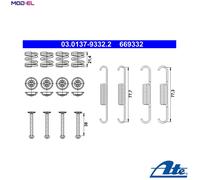 ACCESSORY KIT PARKING BRAKE SHOES 03.0137-9332.2 FOR HYUNDAI KIA SORENTO/VAN