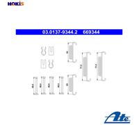 ACCESSORY KIT PARKING BRAKE SHOES 03.0137-9344.2 FOR IVECO DAILY/III/Van 2.5L