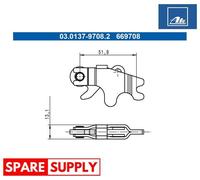 ACCESSORY KIT, PARKING BRAKE SHOES FOR BMW E9 E3 E21 E30 ATE 03.0137-9708.2