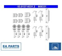 Accessory Kit, parking brake shoes for KIA PRIDE ATE 03.0137-9331.2
