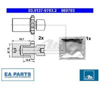 Accessory Kit, parking brake shoes for MERCEDES-BENZ S124 ATE 03.0137-9703.2