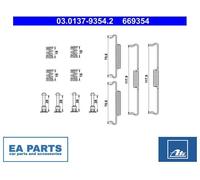 Accessory Kit, parking brake shoes for VW TOUAREG ATE 03.0137-9354.2