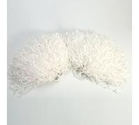 Accessory of Dance of the Sport of Pom Poms Party of 2pcs, 8 Colors to Choose From, white Dance Sport Equipment