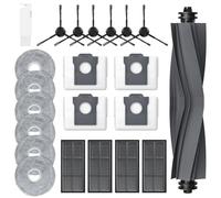 Accessory Set for Dreame L10s Ultra Gen 2 / L10s Pro Ultra Heat / Mova E30 Ultra / x30 Ultra, 1 x Main Brush 4 x Dust Bags 6 x Wipes 4 x Filters 6 x Side Brushes Replacement Parts Robot Vacuum Cleaner