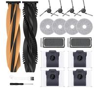 Accessory Set for Dreame L40s Pro Ultra/X50 Ultra Complete/L50 Pro Ultra, 4 x Dust Bags, 4 x Mop Mop Pads, 2 x Main Brushes, 4 x Side Brushes, 2 x Filters, Robot Vacuum Cleaner Replacement Parts