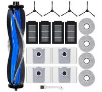 Accessory Set Replacement for Ecovacs Deebot T50 Omni/T50 Pro Omni/T50 Omni Gen2/T50 Pro Omni Gen2 Robot Vacuum Cleaner, 1 Roller Brush, 4 Filters, 4 Wipes, 4 Dust Bags, 4 Side Brushes Replacement
