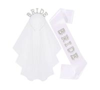 Accessory with Interchangeable Hairband Veil and Multi Functional Wedding Sash Pearls Wedding Headpiece Bridal Accessories